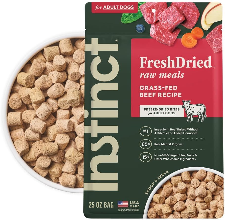 Instinct FreshDried Raw Meals Grass-Fed Beef, 25oz