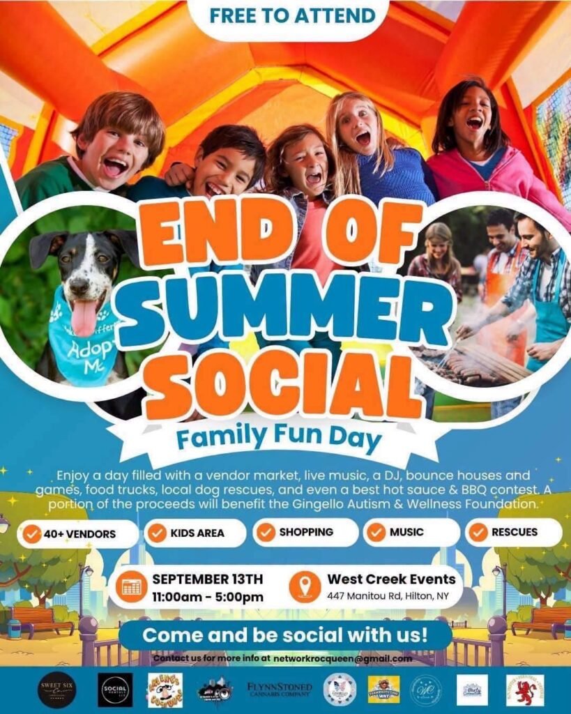 End of Summer Social flyer